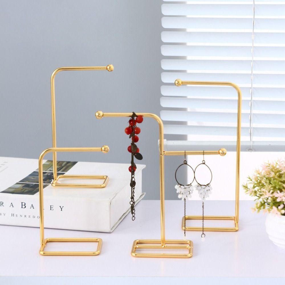 Mxbeauty Stand Display Perhiasan Vintage Simple Women Organizer Rak Anting Pajangan Perhiasan Cewek