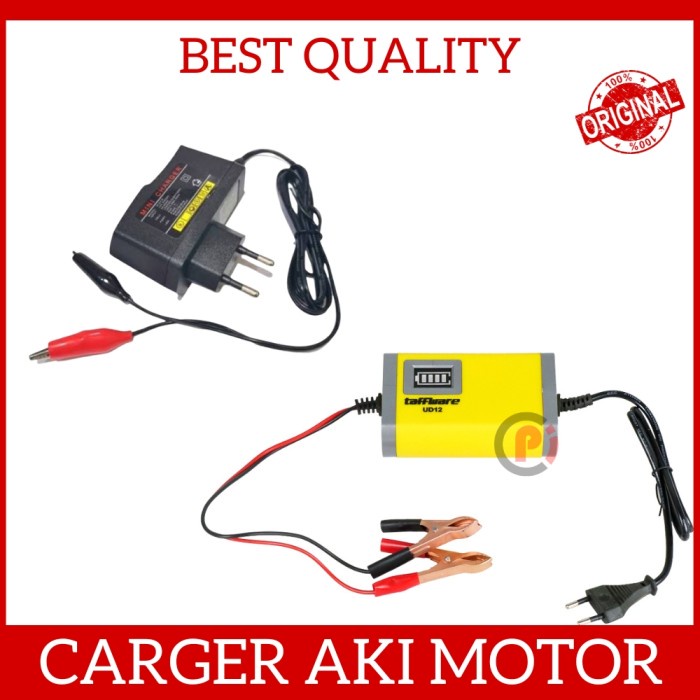 Charger Cas Aki Baterai Motor 12V 2A Untuk Batre 2AH Sampai 20AH