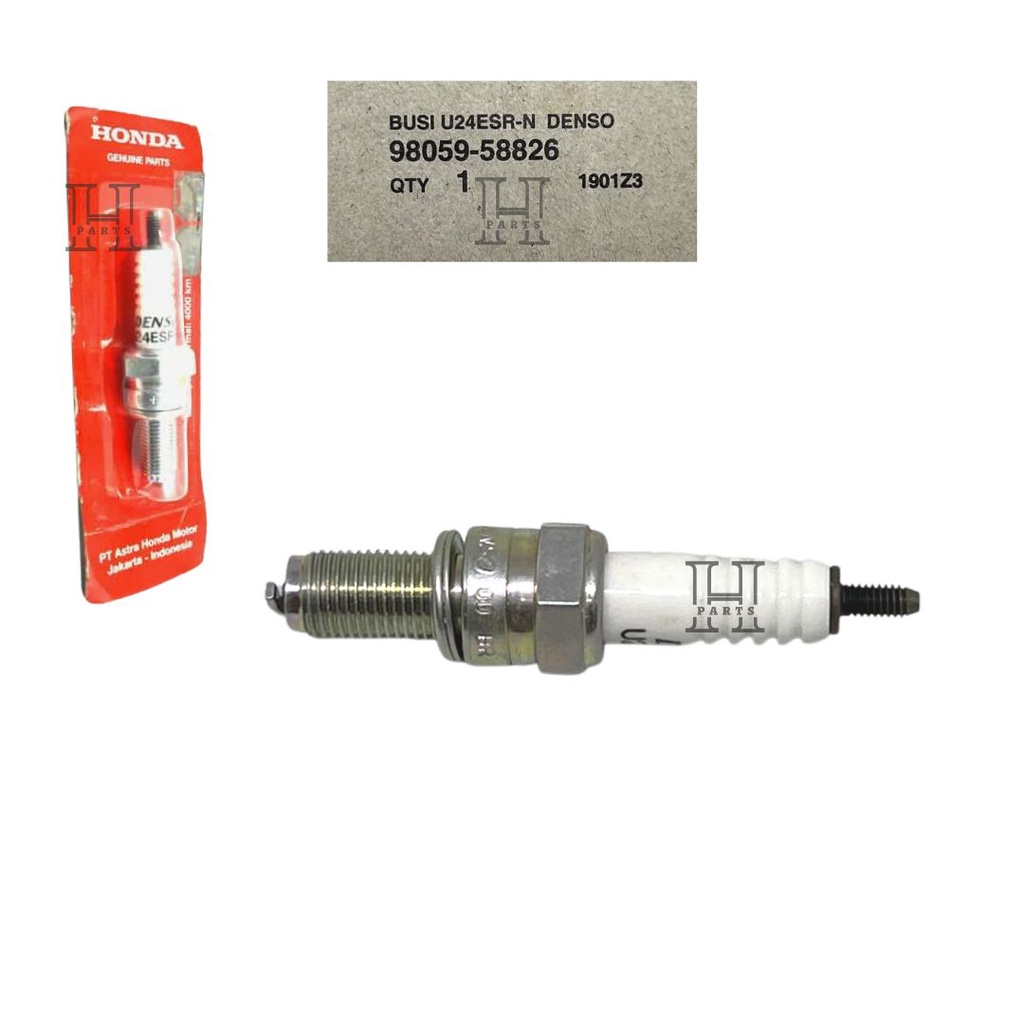 BUSI SPARK PLUG U24ESR-N DENSO CS1 CBR 150R CBU KPP 98059-58826 ASLI ORIGINAL AHM HGP HONDA