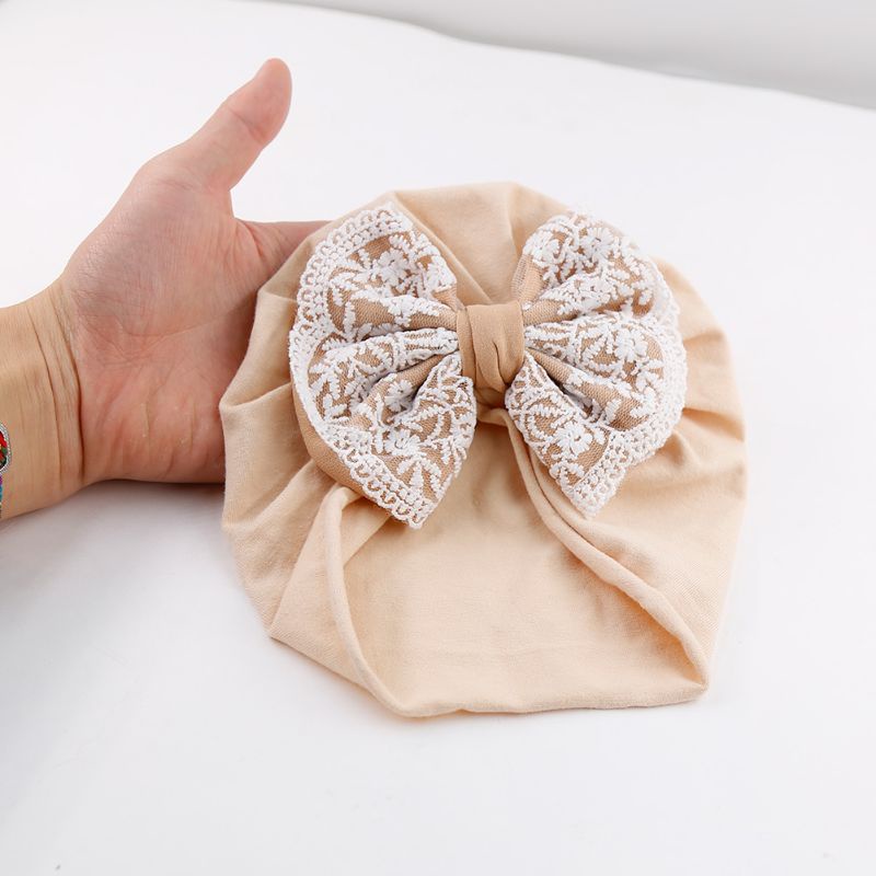 (Pimenova) Turban anak topi anak baby bonet baby turban pita lace pita renda