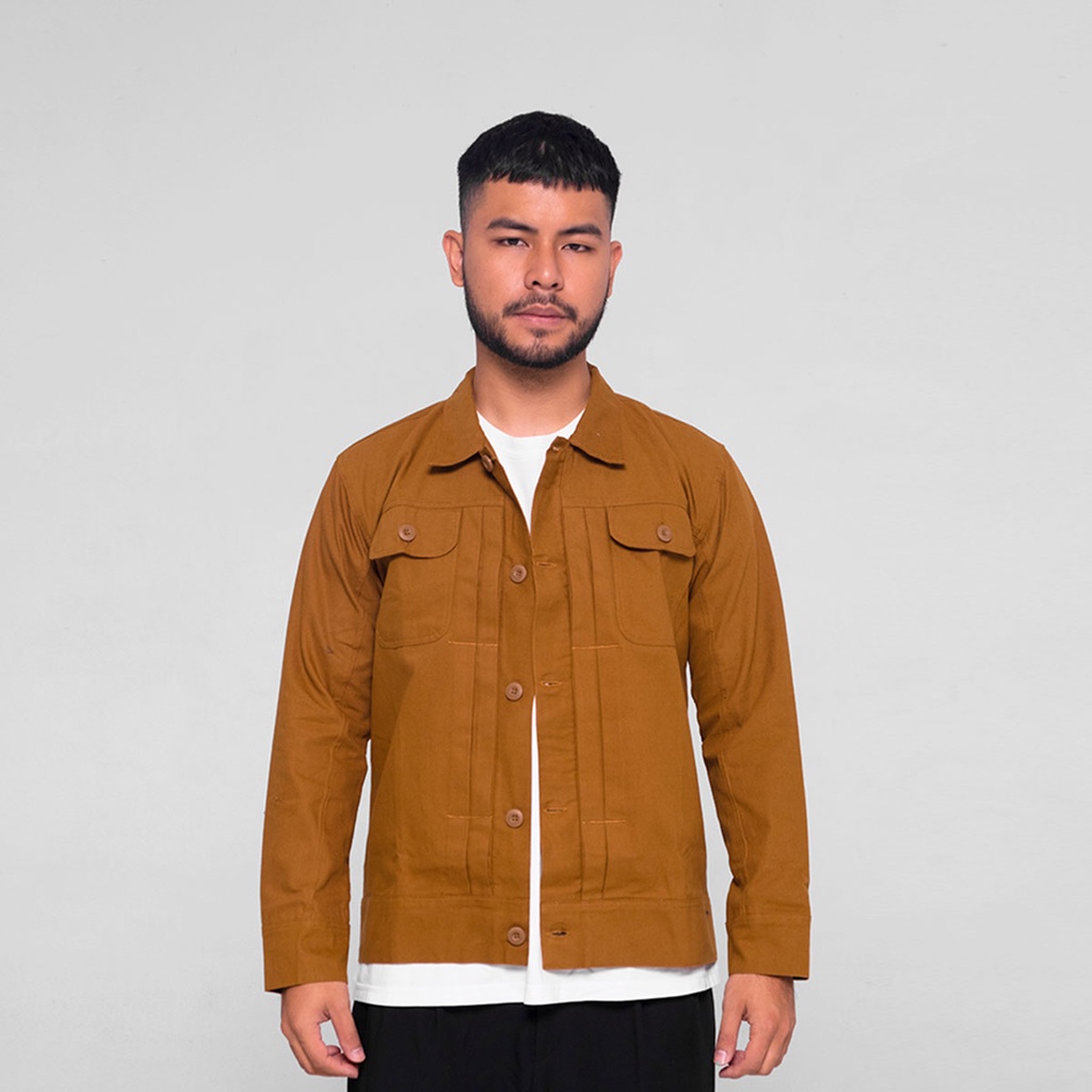 Fargo Jaket Pria Canvas Jacket Caramel