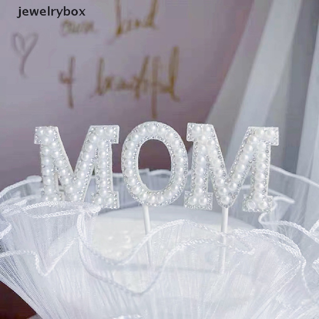 [jewelrybox] Mom Cake Decorag Insert Mother's Day Mom Birthday Flowers Hiasan Dekorasi Kue Butik