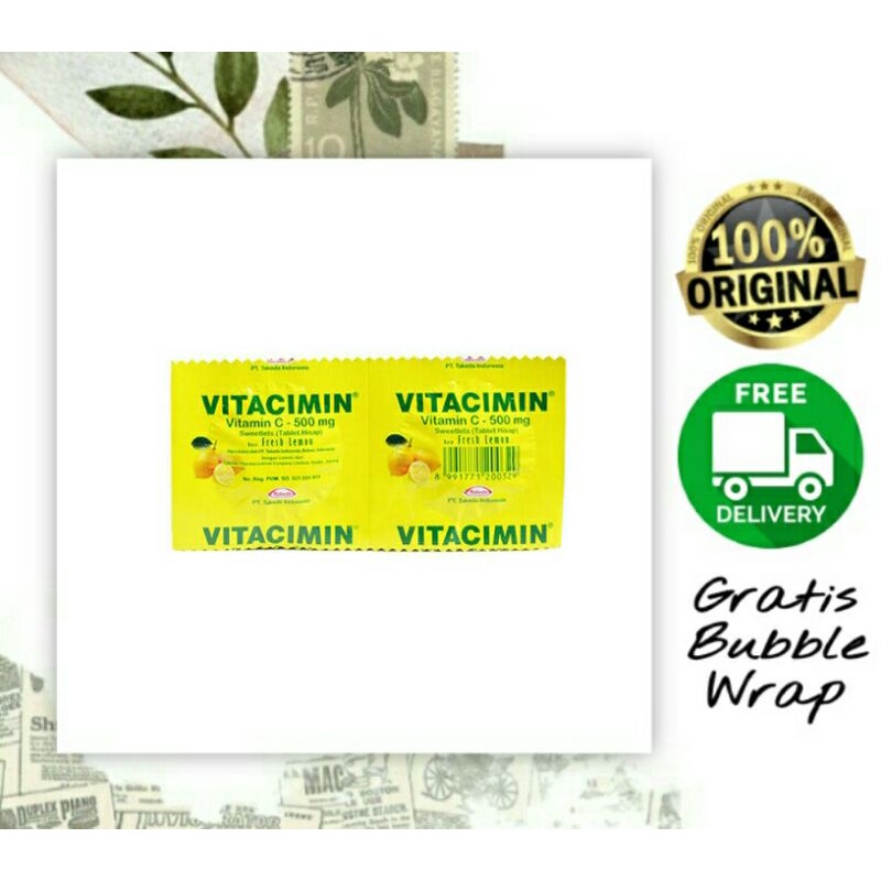 Vitacimin Lemon 500 mg / Vitacimin Orange / Vitacimin Blueberry / Vitacimin Fruit Punch / Vitamin ta
