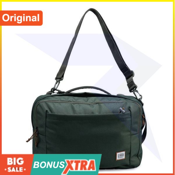 Tas EIGER1989 BORDERPASS 3.0 TRILOGIC LAPTOP 15L Bag Olive 91000 6880 Ori