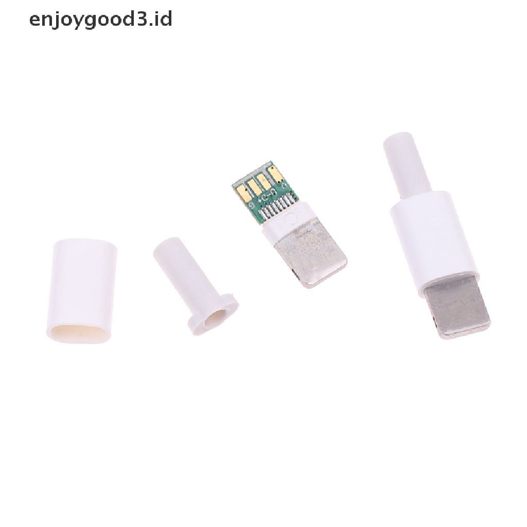 [Rready Stock] 1Set Colokan USB Dengan Papan Chip Male Connector welding Data OTG Line Interface DIY (ID)