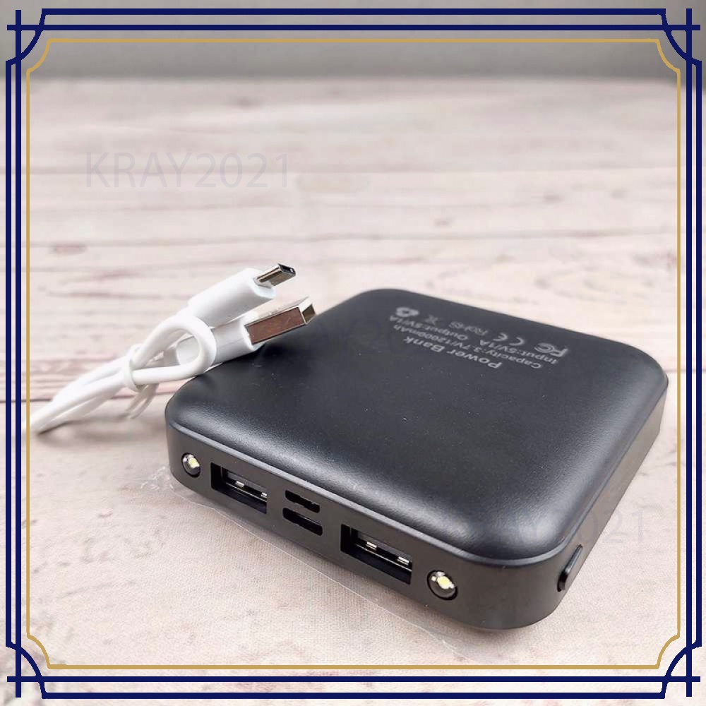 Mini Power Bank 2 Port USB 1A 12000mAh -SP761