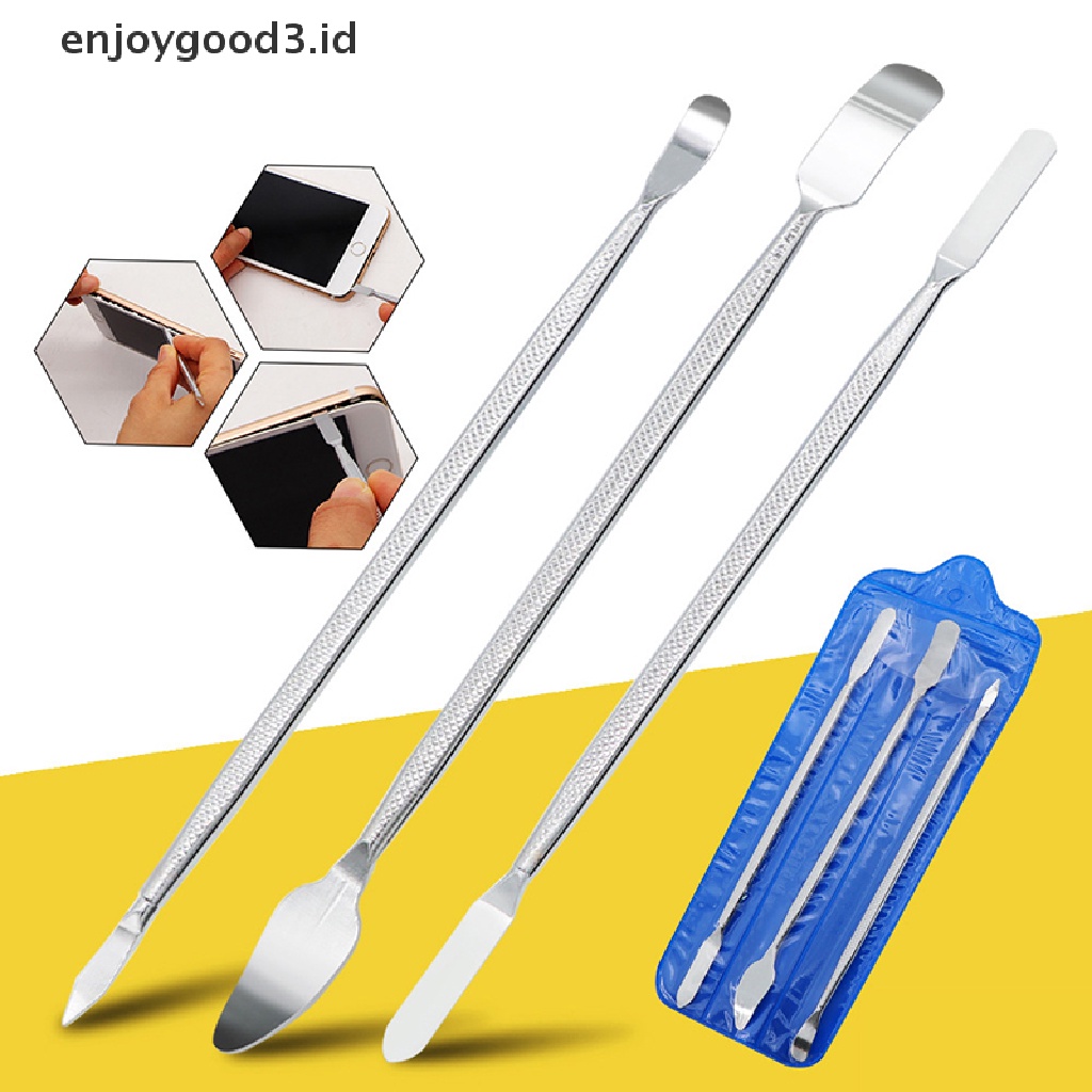 [Rready Stock] Universal Phone Repair Tools Kit Linggis Metal Alat Bongkar Pasang Untuk iPhone Laptop Tablet Alat Bongkar Pasang (ID)