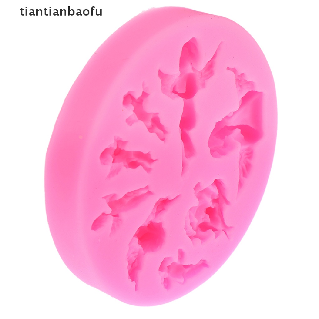 [tiantianbaofu] Angel Baby Silicone Mold Cetakan Fondant Cetakan Coklat Kue Decorag Alat Butik