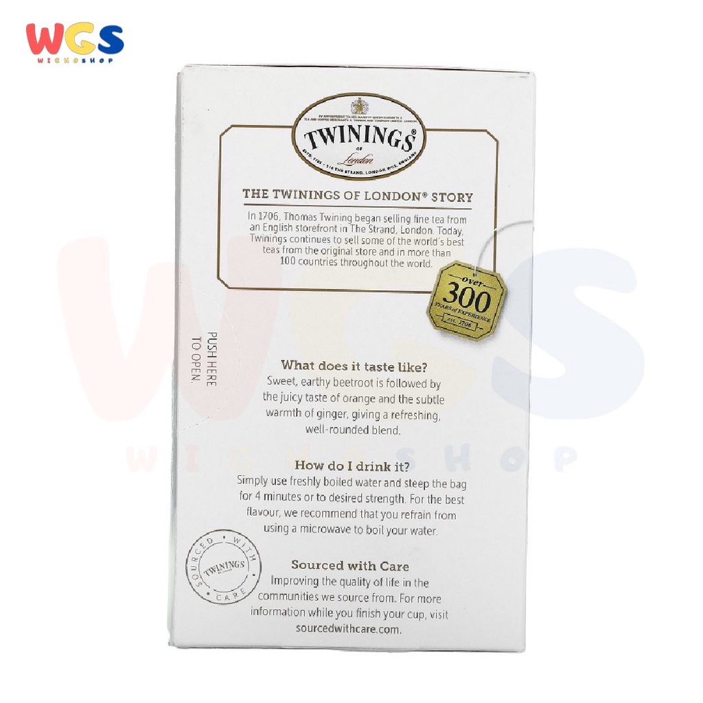 Twinings of London Nourish Beetroot Orange Ginger Herbal Tea 18p x 2g