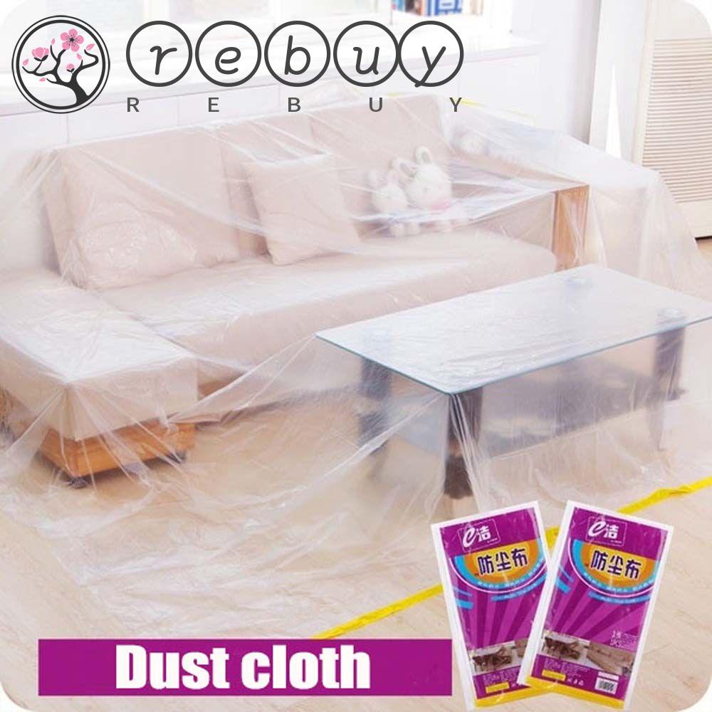 Rebuy Cover Pelindung Meja / Furnitur Sekali Pakai Anti Air / Debu Bahan Plastik