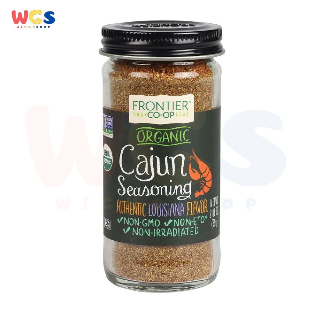 Frontier Organic Cajun Seasoning Authentic Louisiana Flavor No GMO 59g