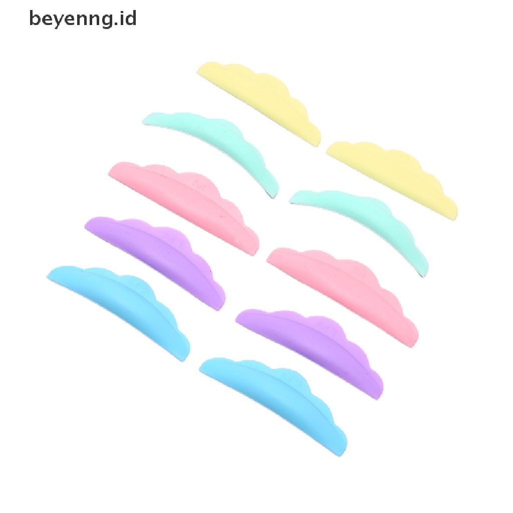 Beyen 5pasang Silikon Eyelash Perm Pad Colorful Eyelashes Batang Penjepit Bulu Mata Aksesoris ID