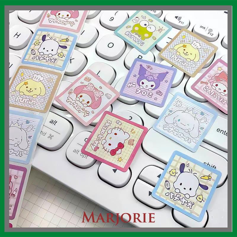 Kartun Lucu Bahan Scrapbook Sticker Melody Crayon Shin-chan Line Dog DIY Stiker Dekoratif-MJD