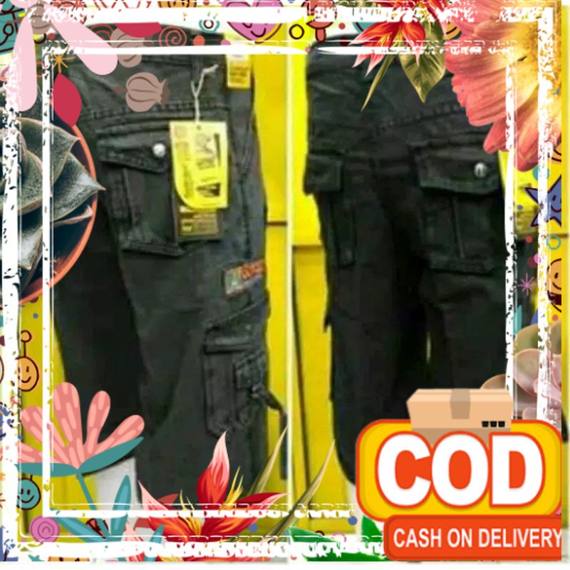 CELANA PENDEK CARGO PRIA BAHAN JEANS MODEL KEMPOL GUNUNG SIZE 27-44 BIG SIZE JUMBO PANJANG 65CM / pu