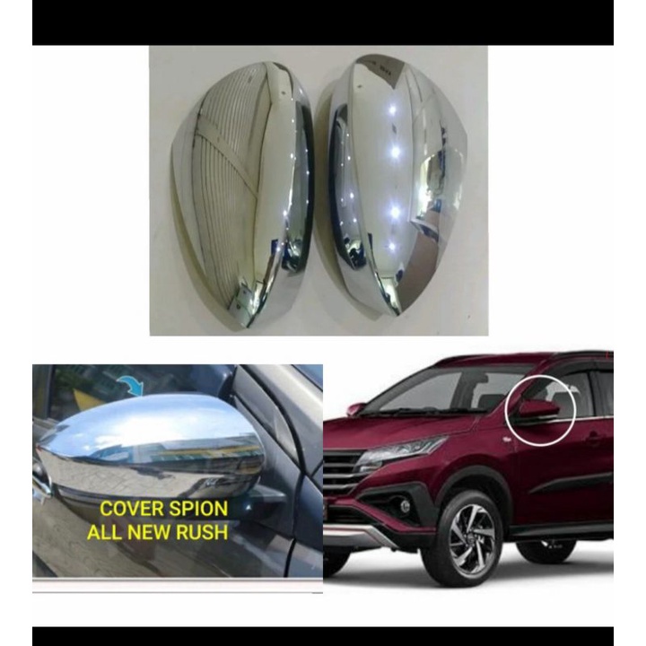 cover spion Chrome All new rush All new Terios 2016-2023 Variasi mobil