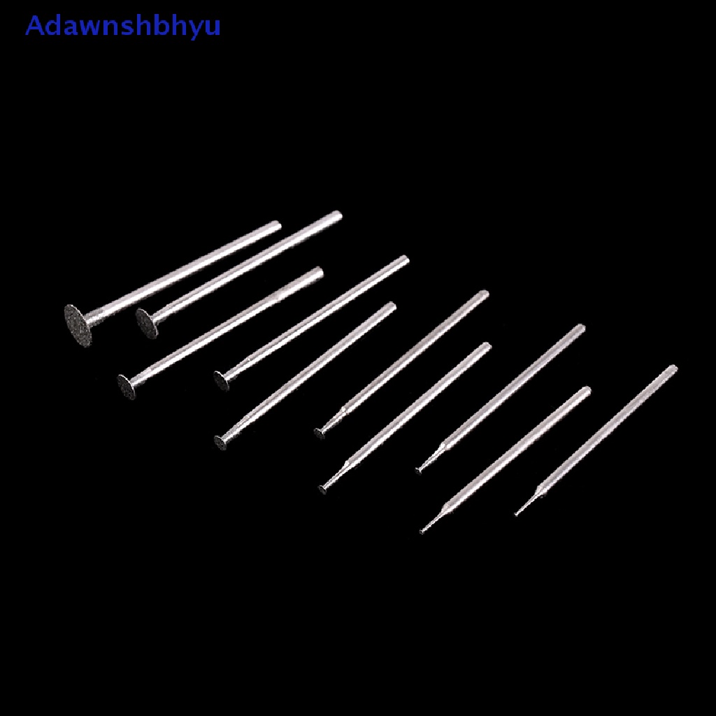 Adhyu 10PCS Aksesori Mata Gerinda Ultra-Tipis T Head Shank Diamond Mounted Point Tool ID