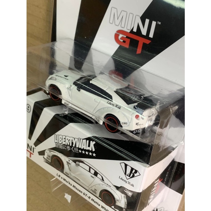 Mini GT 9 LB WORKS Nissan GT-R (R35) Matte White LHD Mijo Exclusives