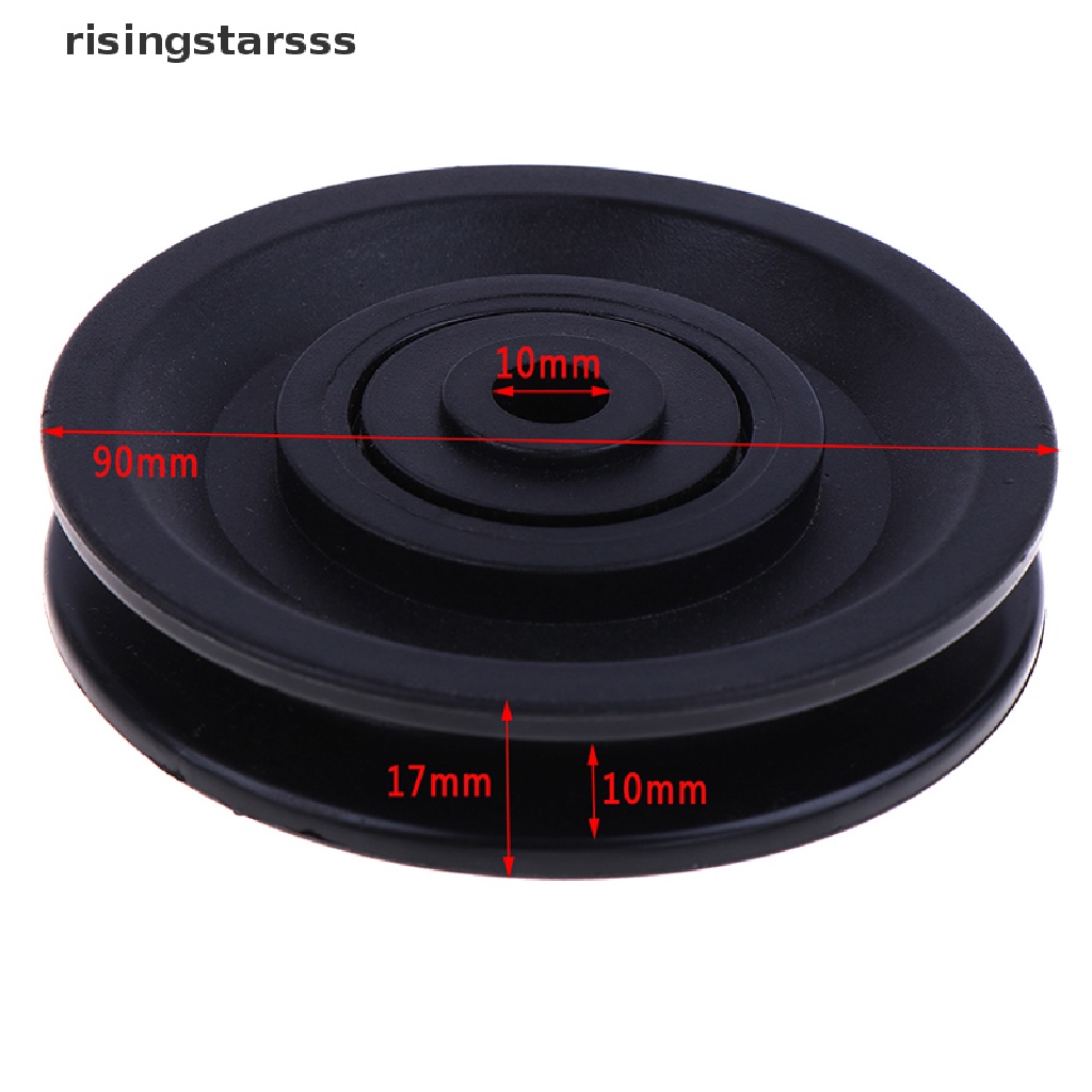 Rsid Span-new Diameter 90mm Nylon Bearing Pulley Wheel Cable Alat Gym Fitness Part Jelly
