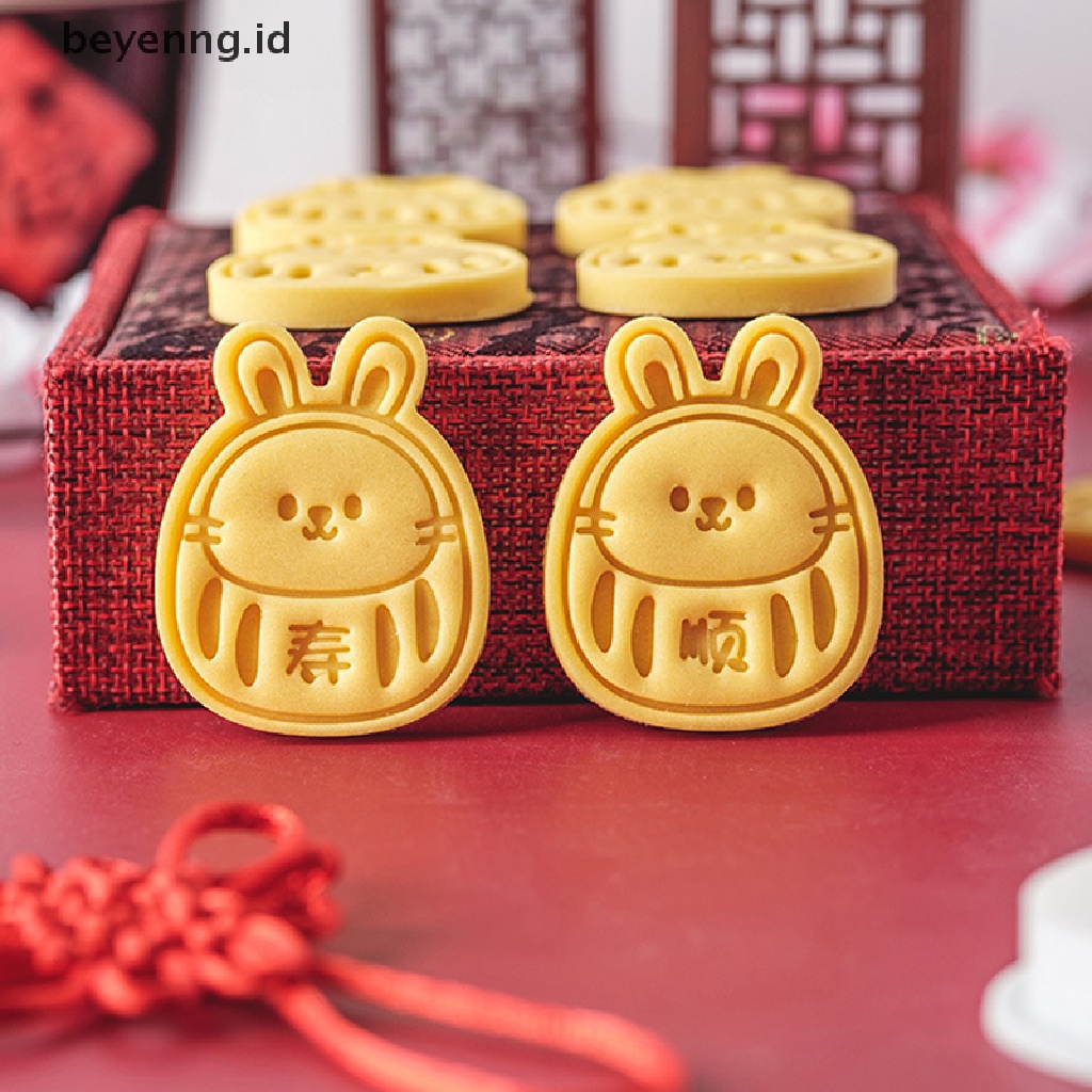 Beyen New Year Cetakan Biskuit Bentuk Kelinci Fondant Pastry Cutter Baking Cookies Mold ID