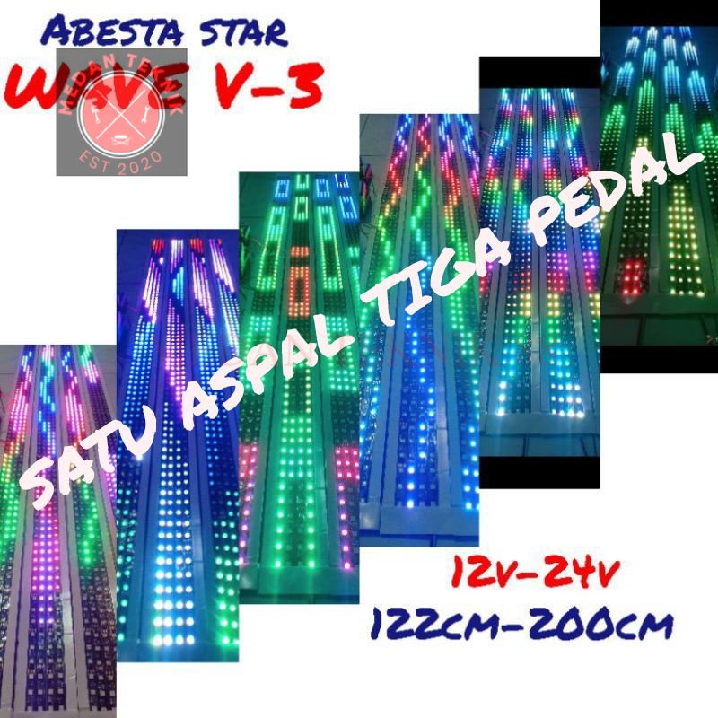 MEDANTEKNIK88 lampu strobo wave 12v-24v 120cm-140cm-200cm futura elf l300 truck bus