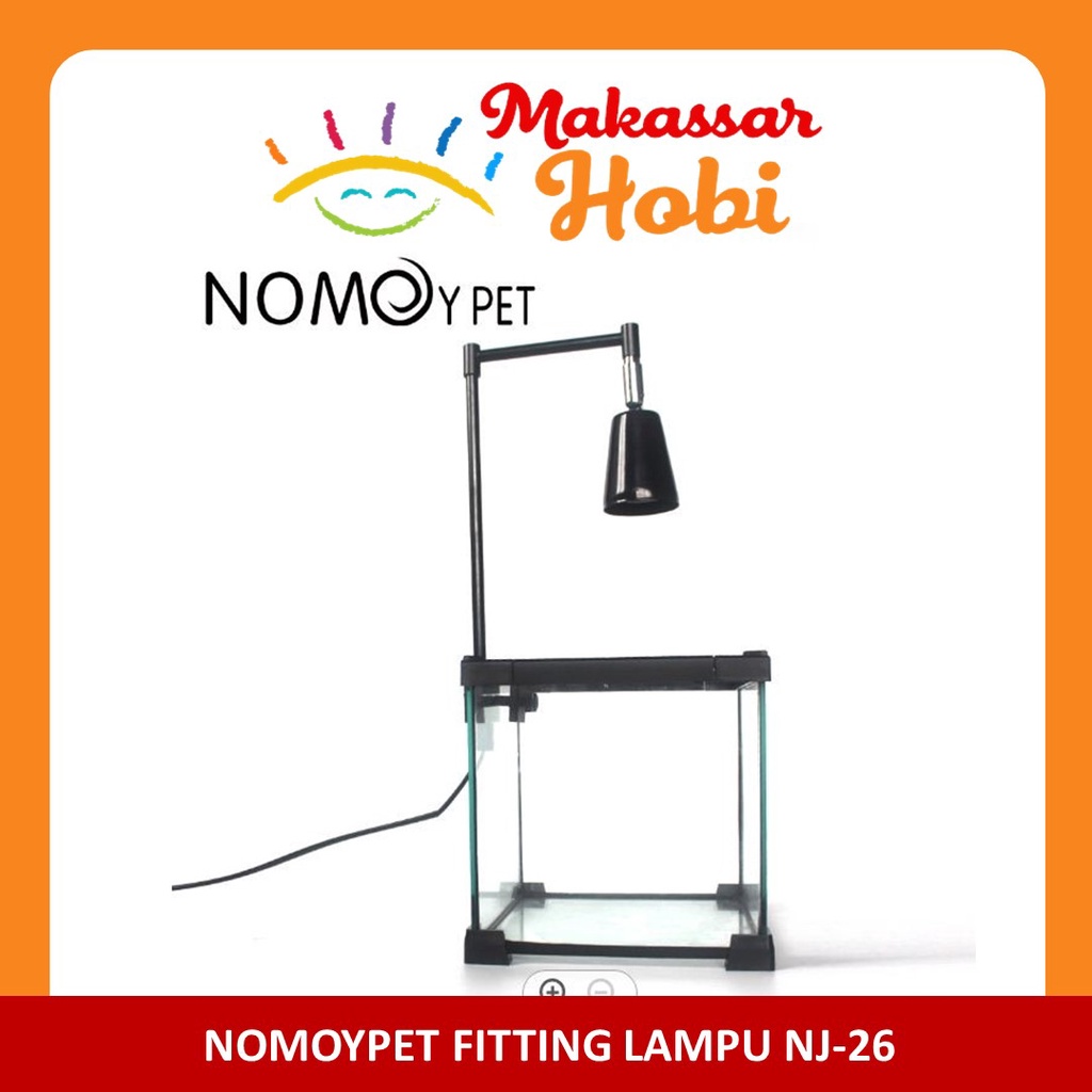 Nomoypet NJ-26 Fitting Keramik Samping Tank Lampu UV Reptile Kura Ular