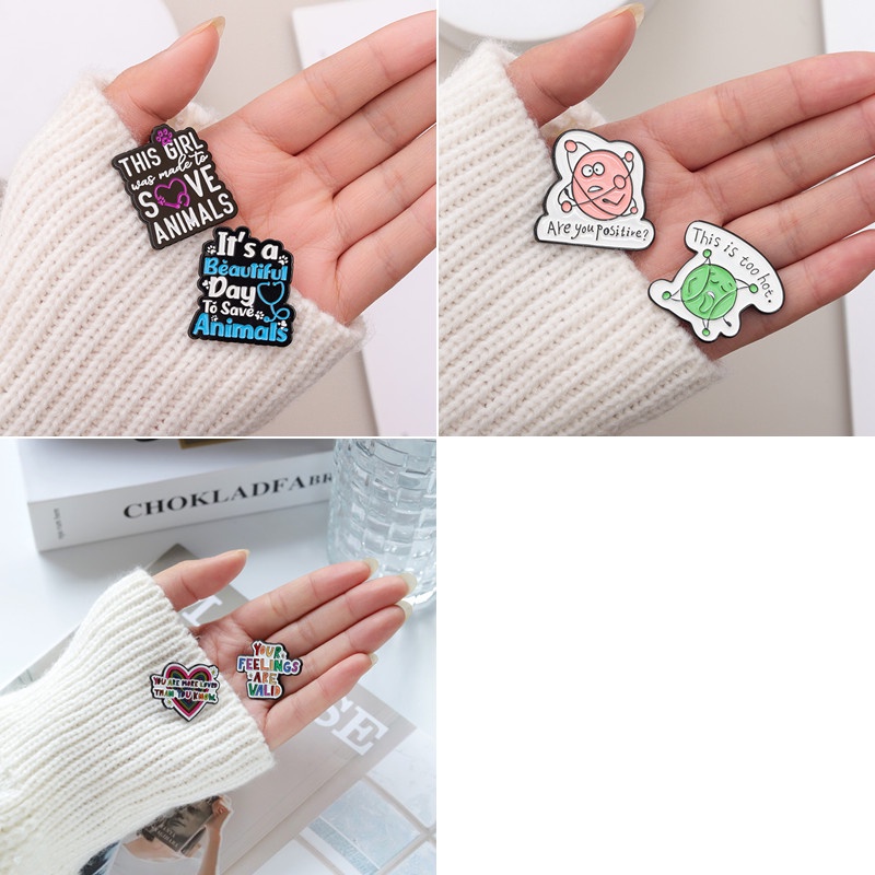 2/7pcs Set Text Class Lapel Pin Elemen Kimia Bros Ransel Lencana Hadiah Untuk Teman Aksesoris Pakaian