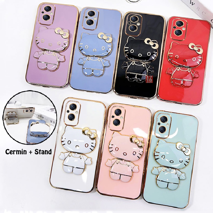 Casing Cermin Lipat + Phone Holder Stand for Vivo Y33S 4G Y21S Y20 Y20S Y12S Y17 Y15 Y12 Softcase TP