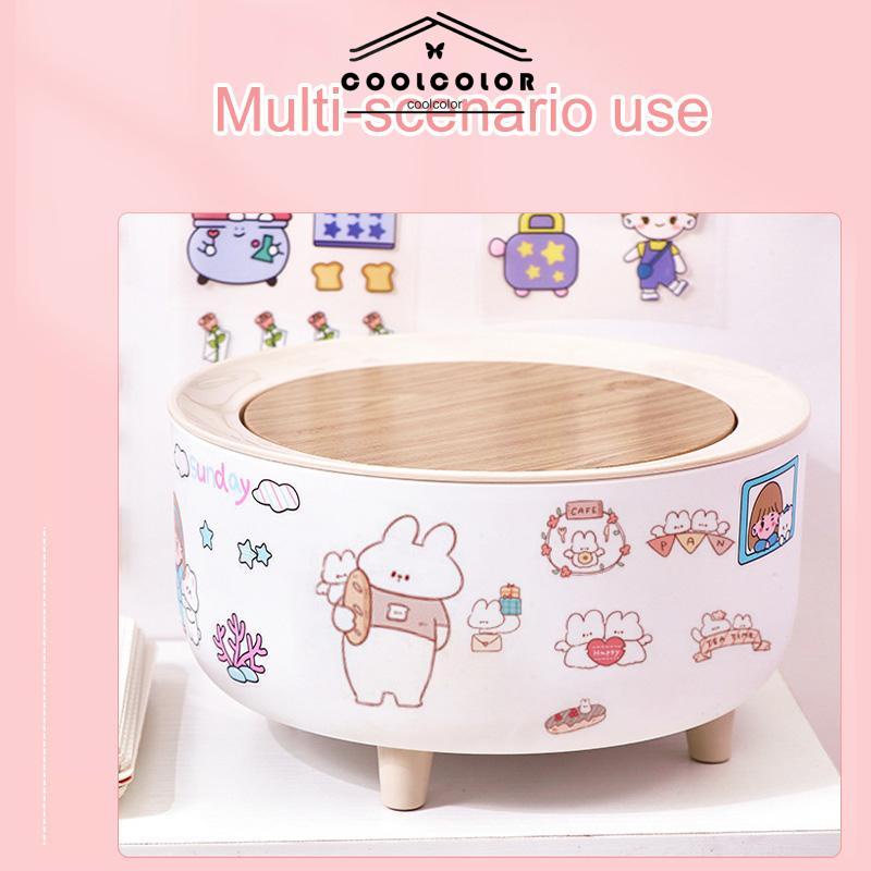 COD❤️6pc Stiker Cute Cartun Lucu Food Pet Diy Diary Jurnal Palnner Deco Hias- cl