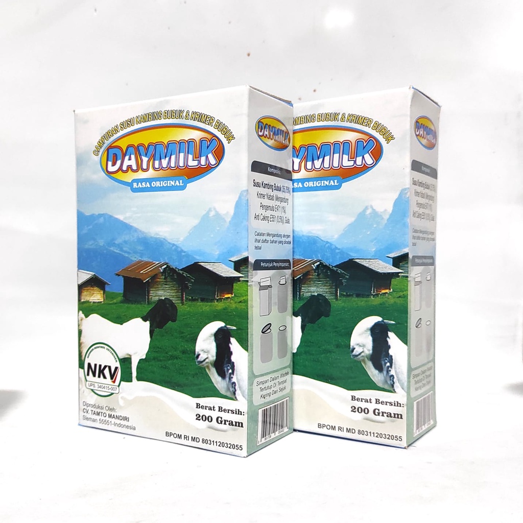 

DAYMILK Susu Kambing Bubuk Dan Krimer Bubuk 200 Gram