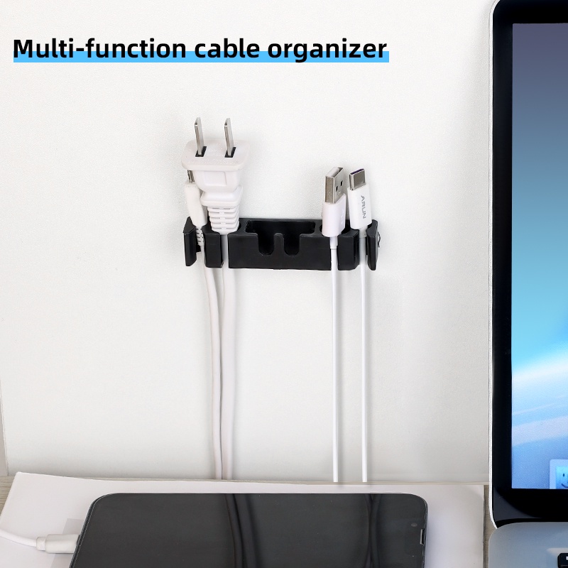 Kreatif Indah Kecil Tetap Desktop Data Kabel Organizer Perekat Diri Tahan Lama Manajer Kabel Berkualitas Tinggi Untuk Menyimpan Berbagai Barang