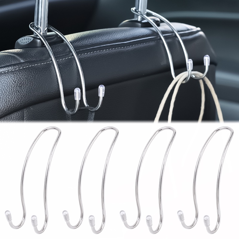 Pengait Kursi Mobil Tahan Lama Untuk Tas Belanja Dompet Mantel/Holder Organizer Stainless Steel Untuk Aksesoris Mobil