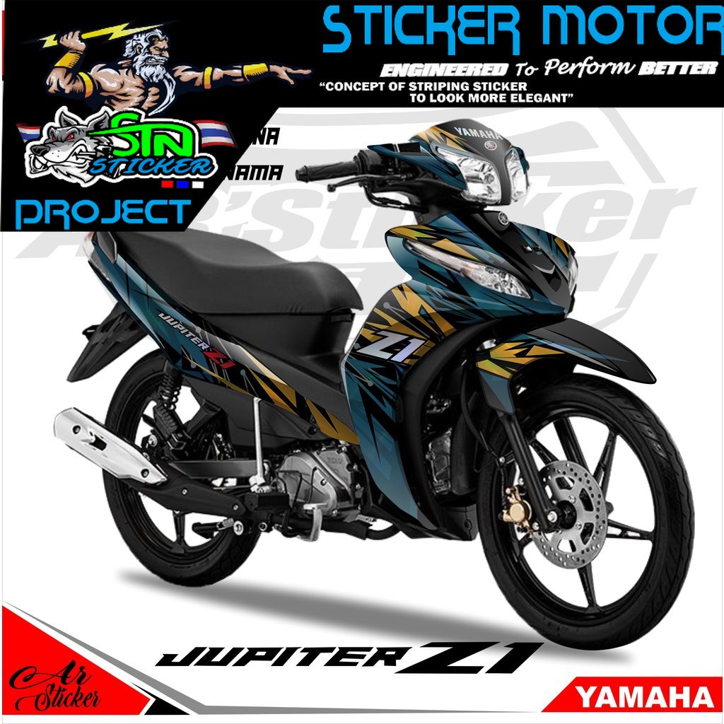 Decal Yamaha JUPITER Z1 Full Body - Stiker Dekal Hologram Pelangi, Chrome JUPITER Z1 Full Body D5-13