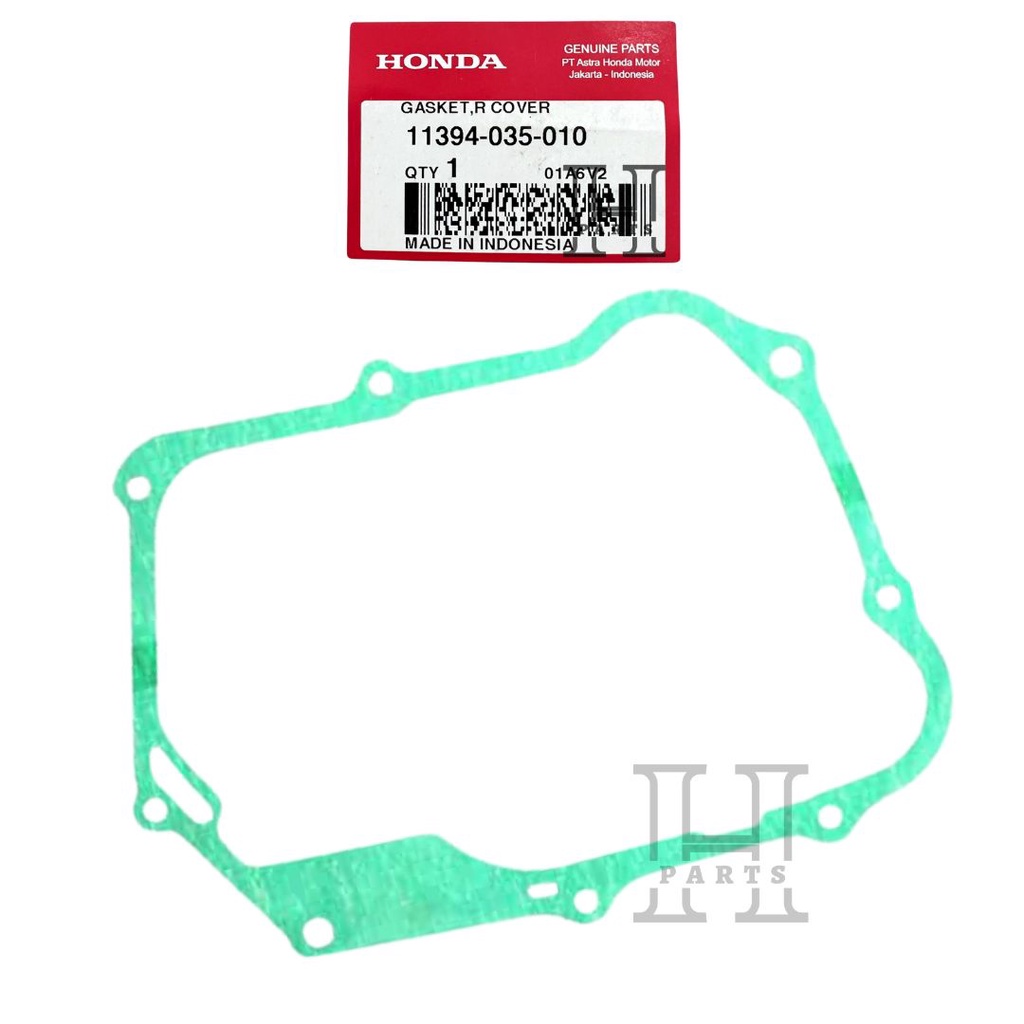 PAKING GASKET BAK BLOK KOPLING KANAN R COVER GRAND SUPRA 11394-035-010 ASLI ORIGINAL AHM HGP