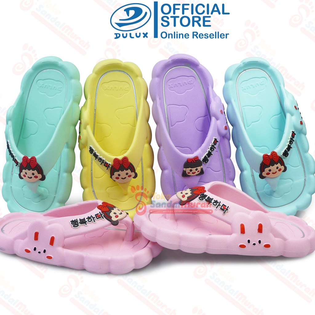 Toko Sendal Murah - Sandal Japit Anak Uk 30 - 35 / Sandal Anak Perempuan Bermotif / Sandal Anak Korean Style / Sandal Awan Lucu Nyaman [Toko Sendal Murah M 526 C]