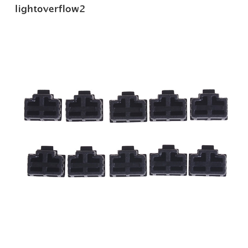 [lightoverflow2] 10pcs Hitam Ethernet Hub Port RJ45 Anti Debu Cover Pelindung Topi Plug [ID]