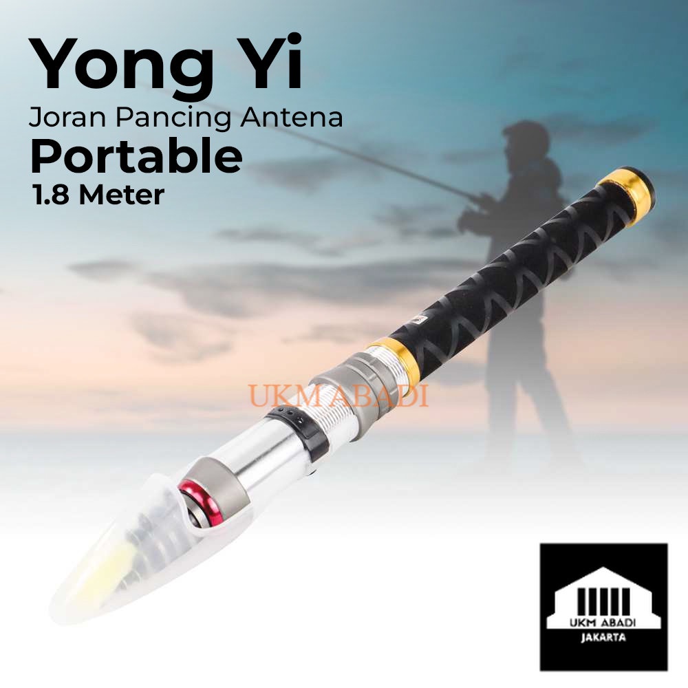 Joran Pancing Mini Lipat Antena Portable Pocket Fishing Rod DK3000