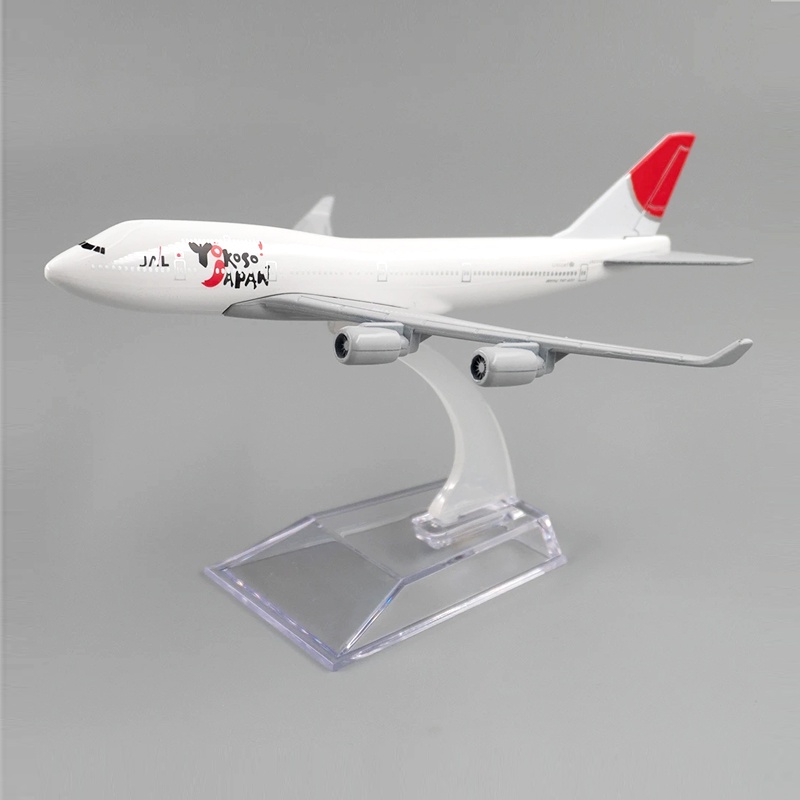 Japan Airlines YOKOSO Boeing 747model Pesawat B747 Diecast Metal Airplane Pesawat Penerbangan Koleksi Mainan