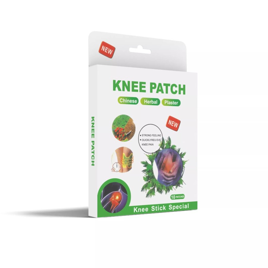 Koyo Herbal Koyo Lutut Herbal Isi 10 Pads - Stiker Plaster Knee Patch Detox Tempelan Pereda Pegal Linu Penghilang Nyeri Sendi Otot Dengkul Pain Relief Alami Cedera Meniskus Radang Sendi Hiperplasia Tulang Ligamen