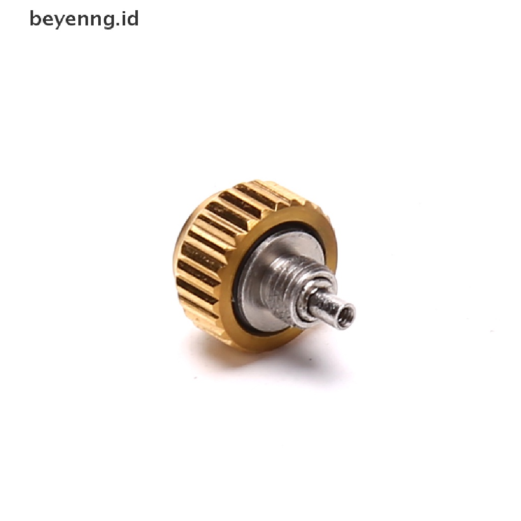 Beyen 1PC 7.0mm * 4.4mm Baja Jam Tangan Mahkota Kunci Eksternal Thread Push Button Aksesoris ID