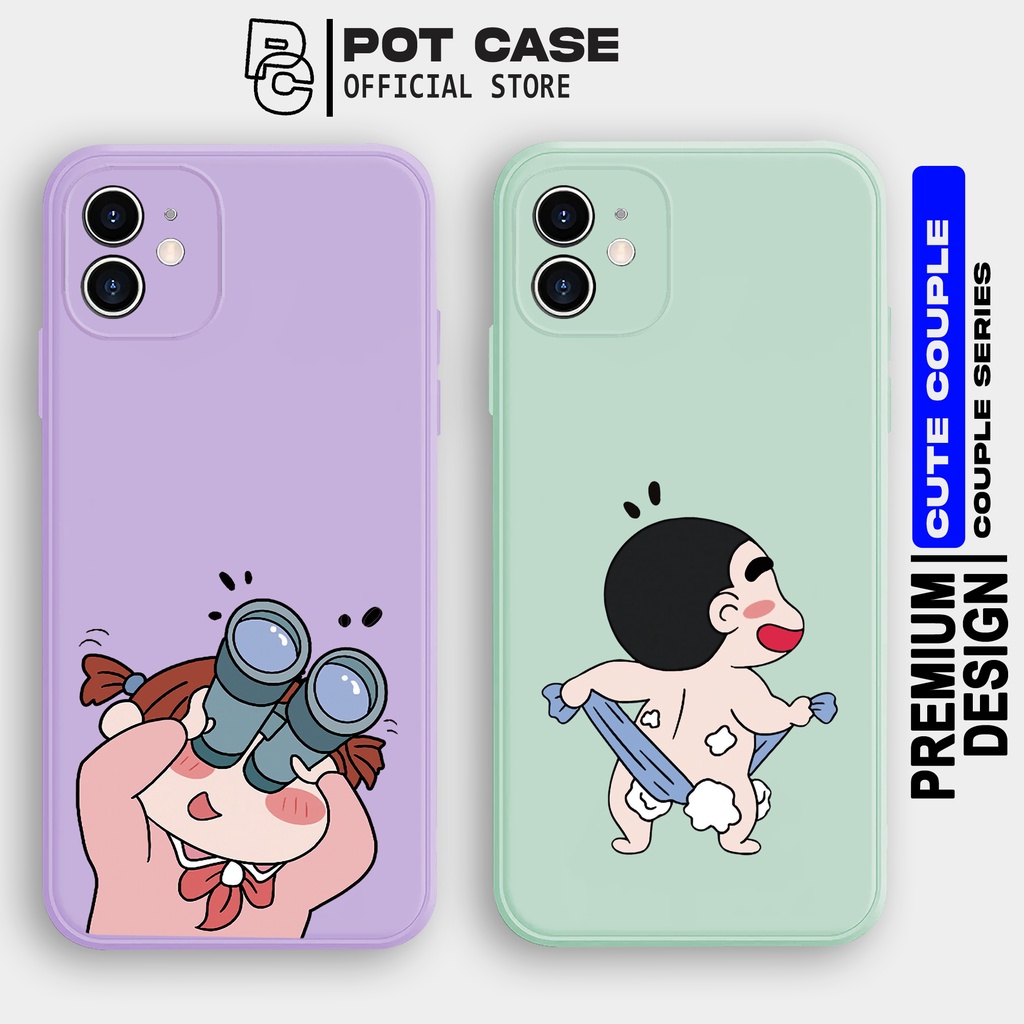 Case Samsung Couple Sinchan A20S A03 A03S A11 A13 A23 A32 A22 A51 A52 SM146 Softcase Silikon HP Kara