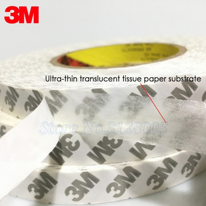 ORIGINAL 3M 9080 Super Strong Double Side Tape Tipis Anti Air 50M ROLL