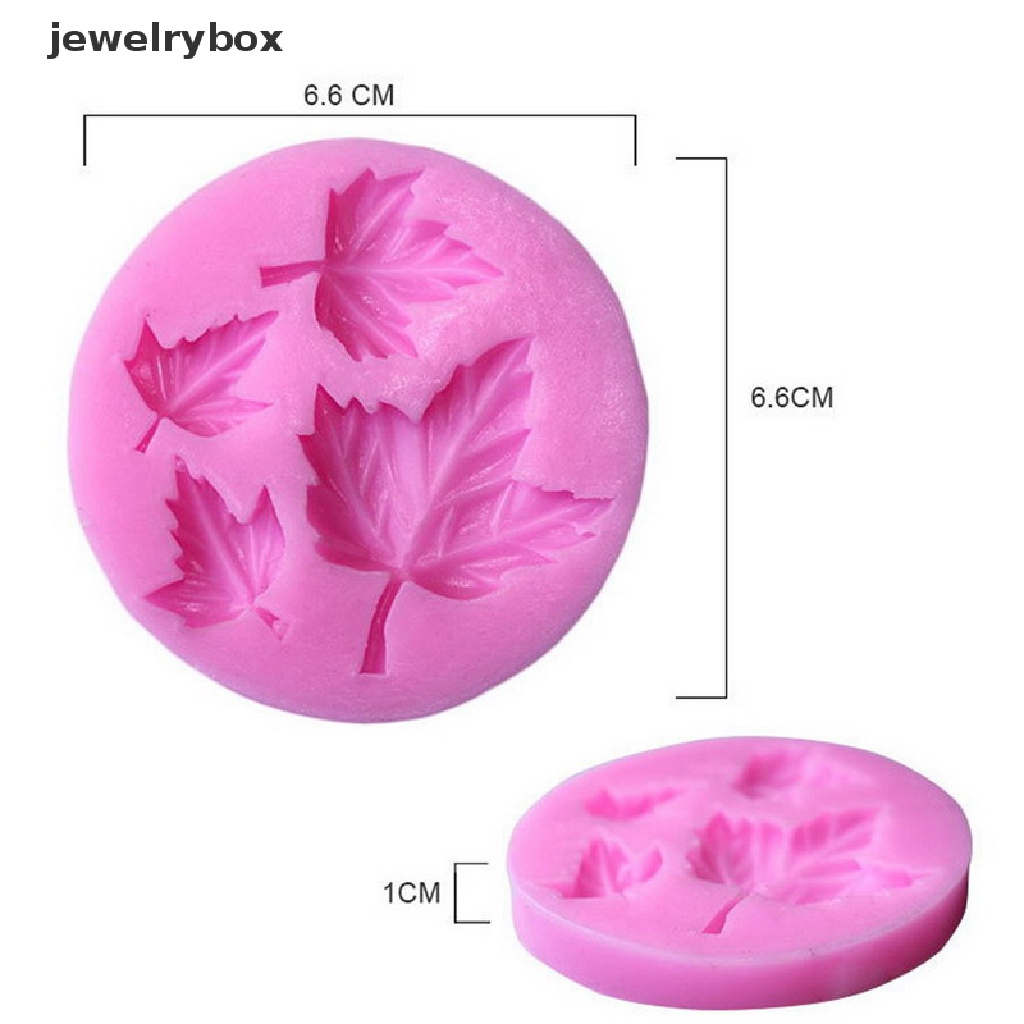 [jewelrybox] Daun Maple Silikon Fondant Cetakan Kue Cupcake Coklat Decor Alat Baking Moulds Boutique