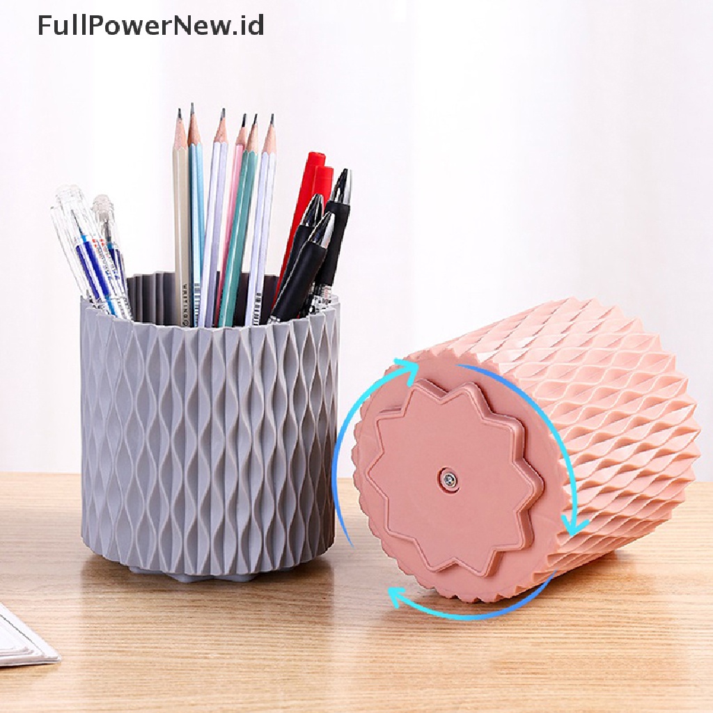 Power Kotak Penyimpanan Kuas Desktop Organizer Multi Fungsi Tempat Pulpen Penyimpanan Kosmetik ID