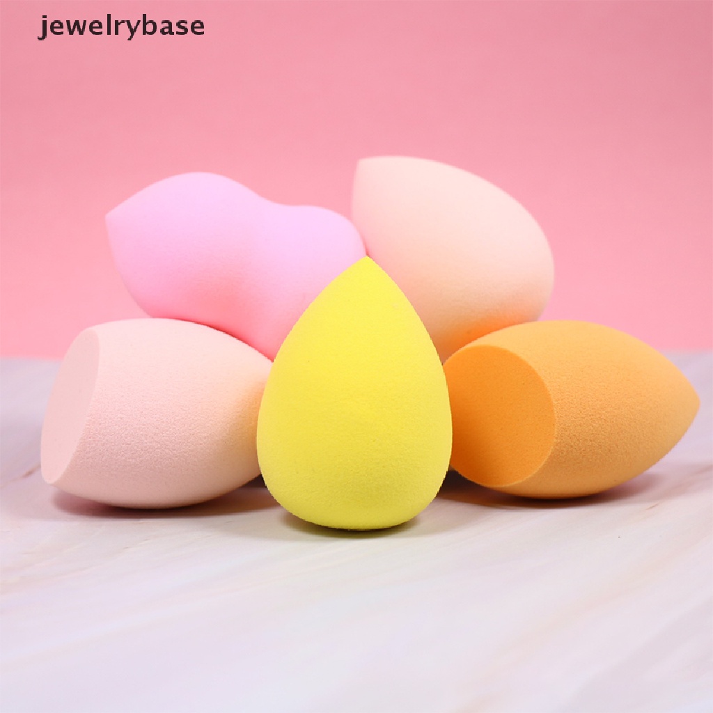 [jewelrybase] Colorful Lembut Tetesan Air Kecantikan Makeup Spons Kosmetik Bedak Puff Butik