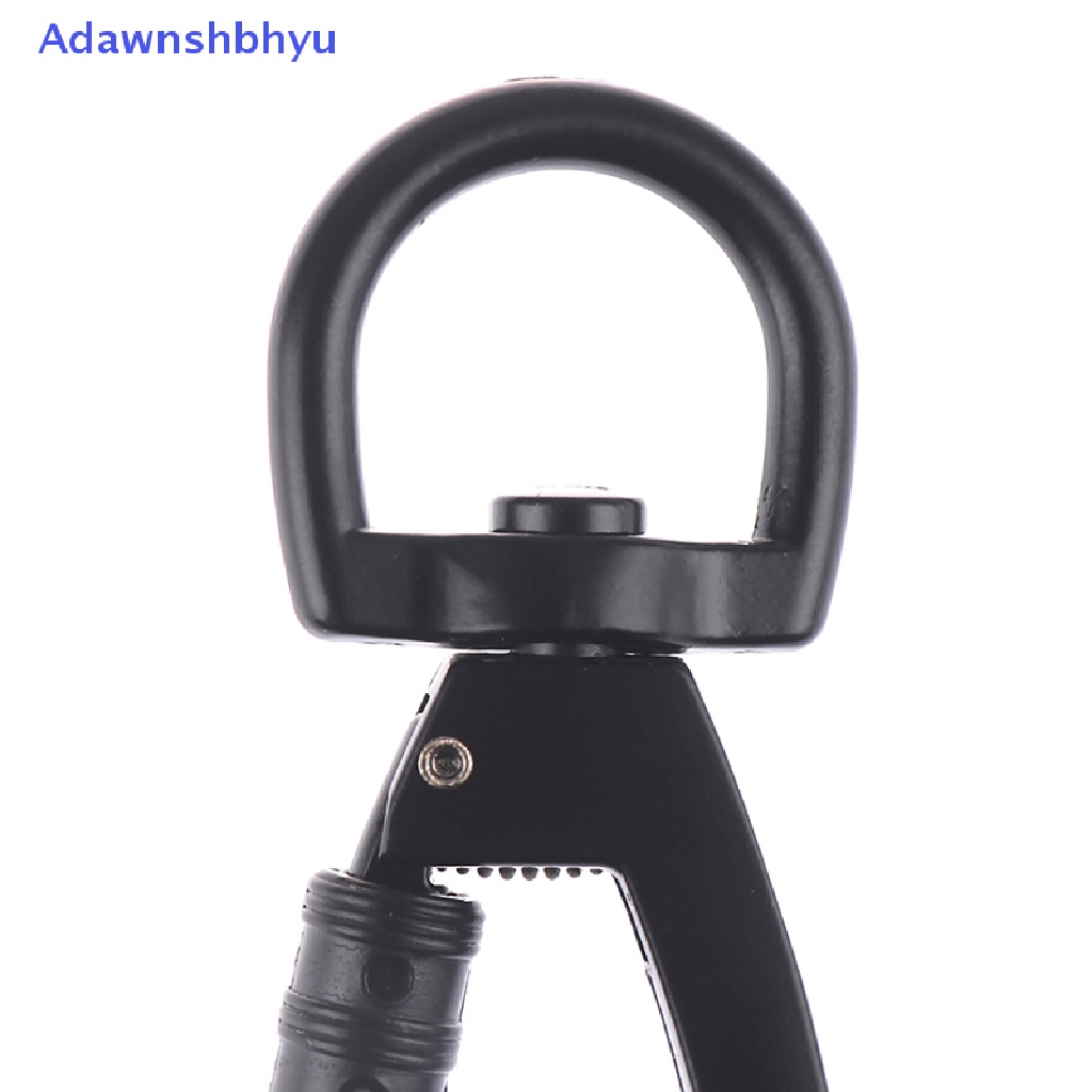 Adhyu 1PC Carabiner Pengunci Otomatis Gesper Tipe D Luar Ruangan Dengan Ring Rotag Putar ID