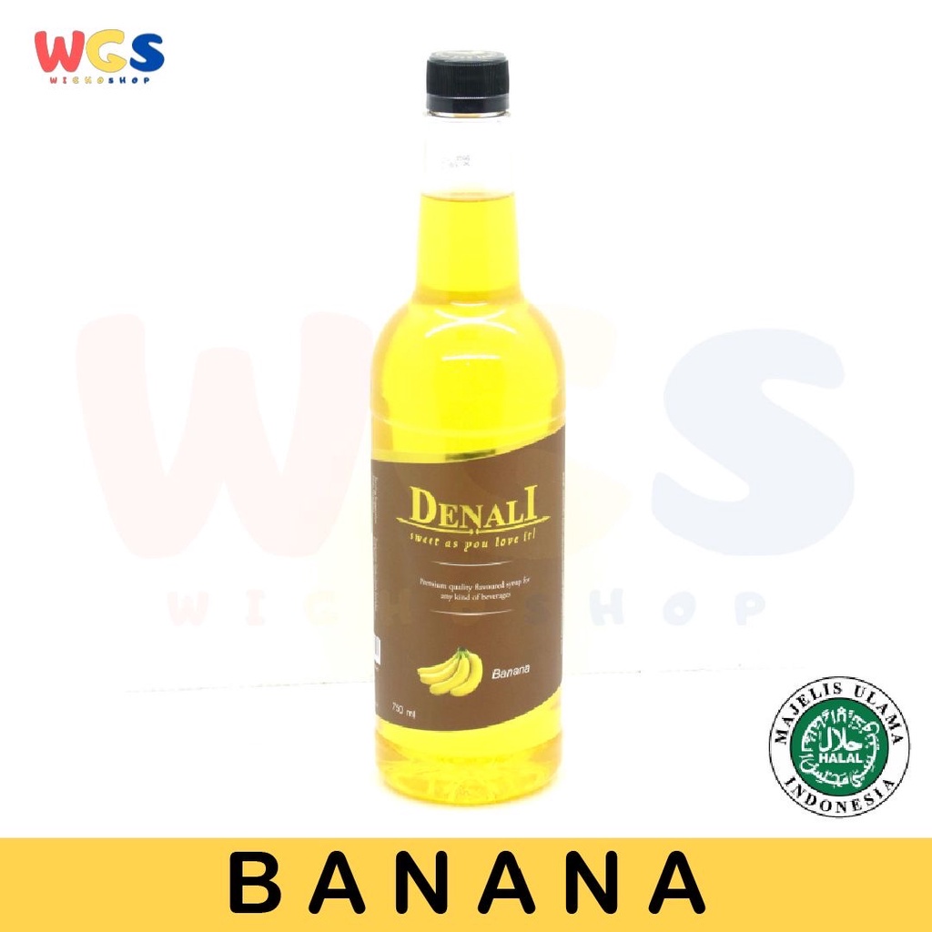 Syrup Denali Banana Premium Quality Flavoured For Beverages 750ml