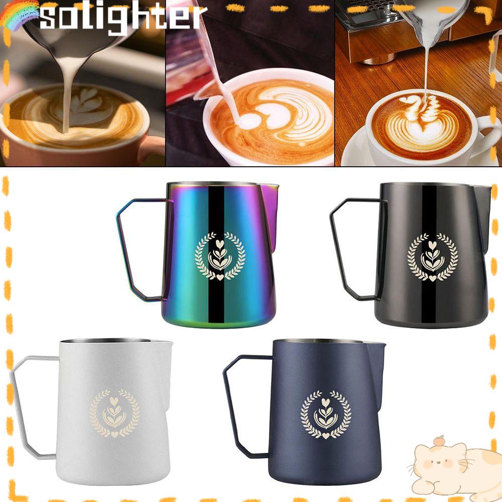 SOLIGHTER Coffee Pitcher Espresso Latte Art Kitchen Stainless Steel Elegant Swan 600ml/20oz Cream Maker