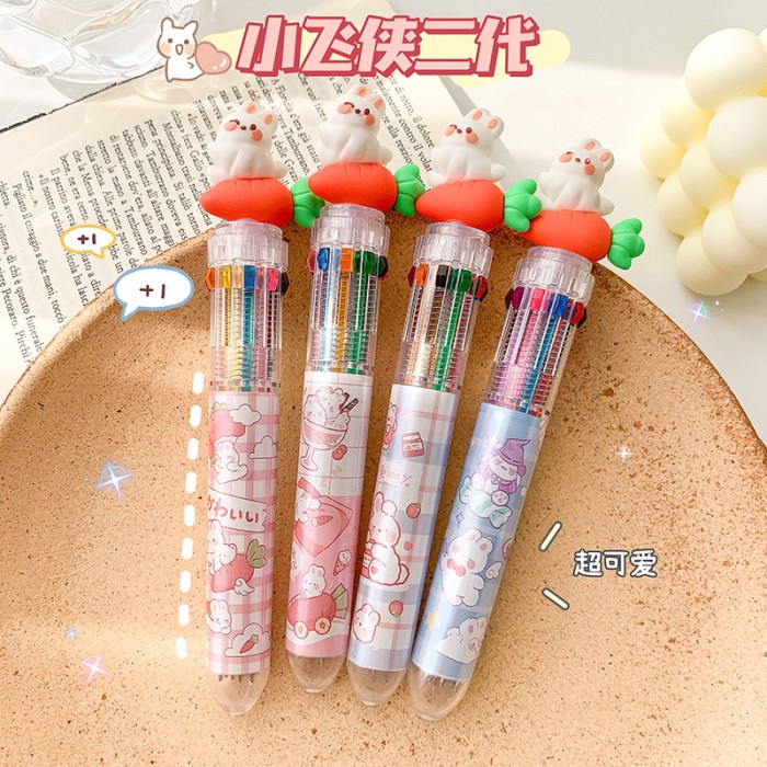 

PULPEN KARAKTER BONEKA 3D 10 WARNA / PULPEN MEKANIK 10 WARNA KARAKTER - PEN-112