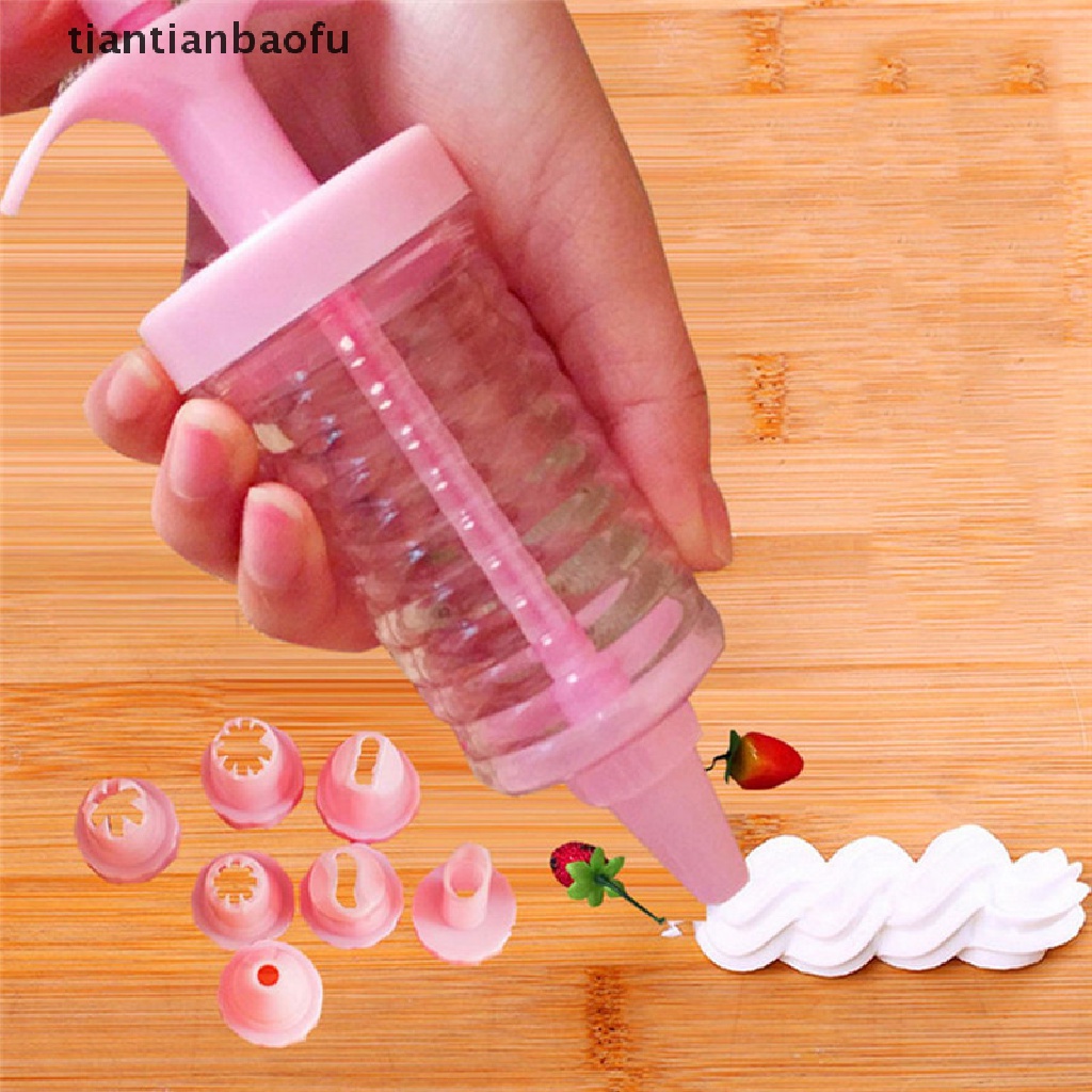 [tiantianbaofu] Alat Dekorag Kue Cake Icing Piping Tips 8nozel Alat Butik