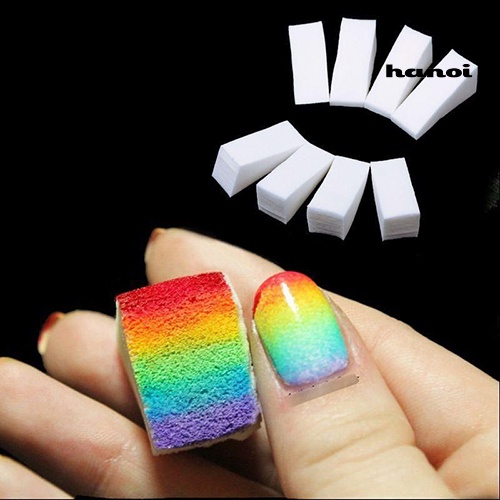 Hi * 8Pcs Spons Kuku Kecantikan Untuk Manicure Gel Akrilik Perawatan Nail Art DIY Alat UV